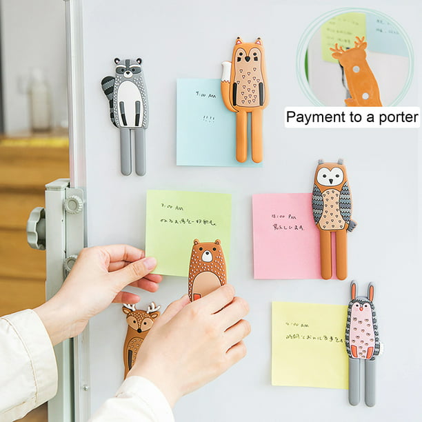 Cute Silicone Fridge Magnet Cat Hook Refrigerator Sticker Decoration Home 